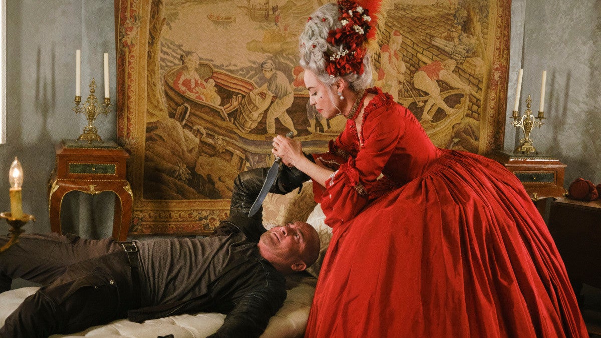 We got a big of a surprise Encore with the return of Courtney Ford, once again playing Marie Antoinette.