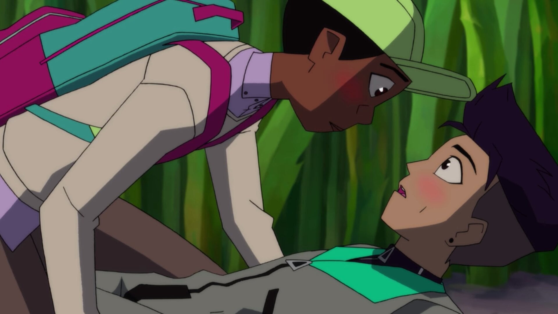 Benson (Coy Stewart) trips over his crush and our hearts.