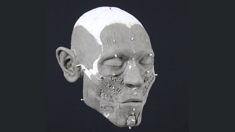 The reconstruction in progress. 