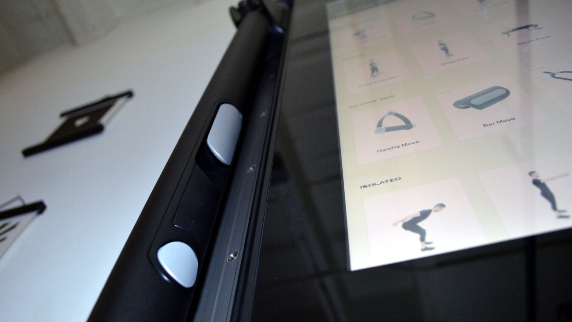 You can tuck Tonal’s arms away when not in use.