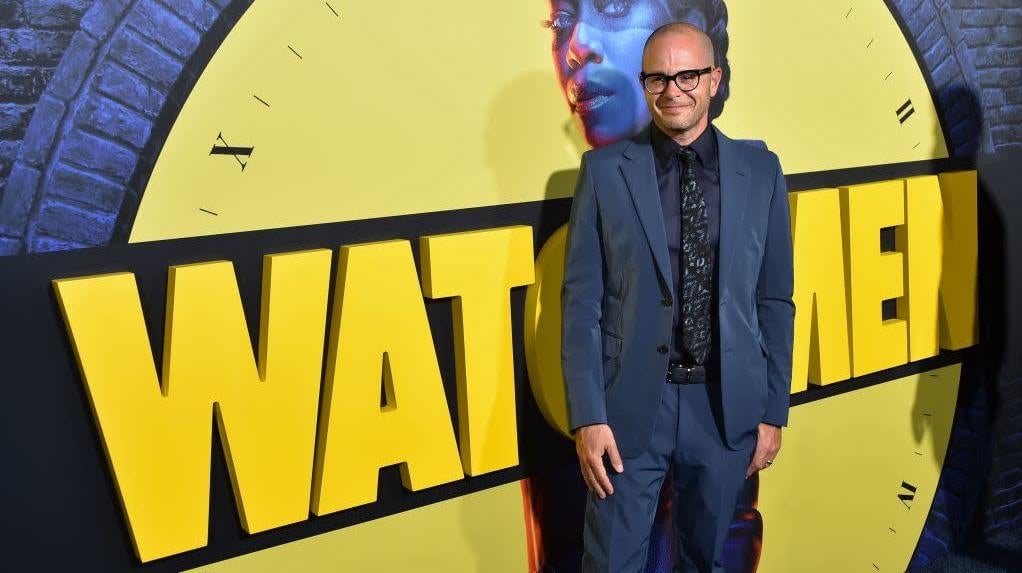 Lindelof at the premiere of Watchmen. 