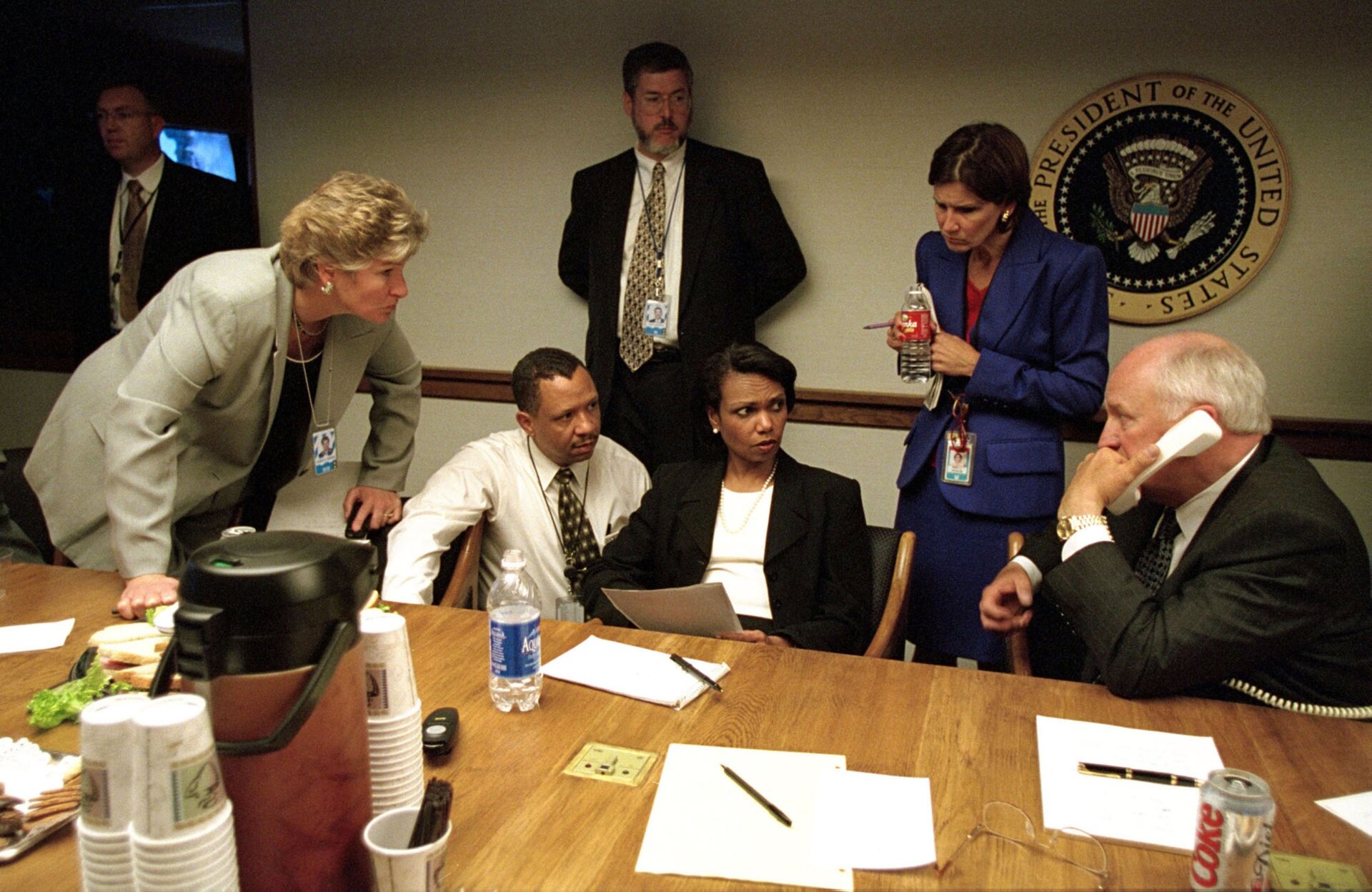 The Presidential Emergency Operations Center on September 11, 2001