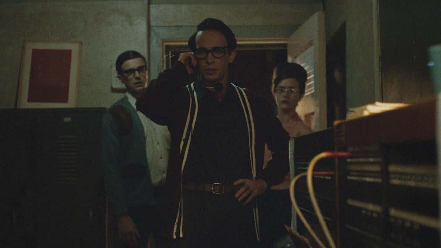 Everett on a very important phone call.