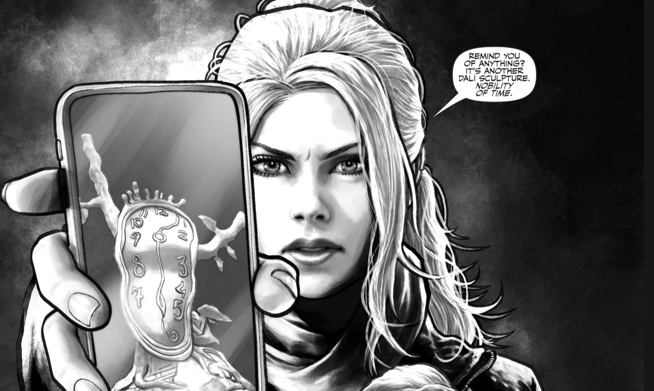 Harley letting the rest of Gotham’s finest know there’s a killer on the loose.