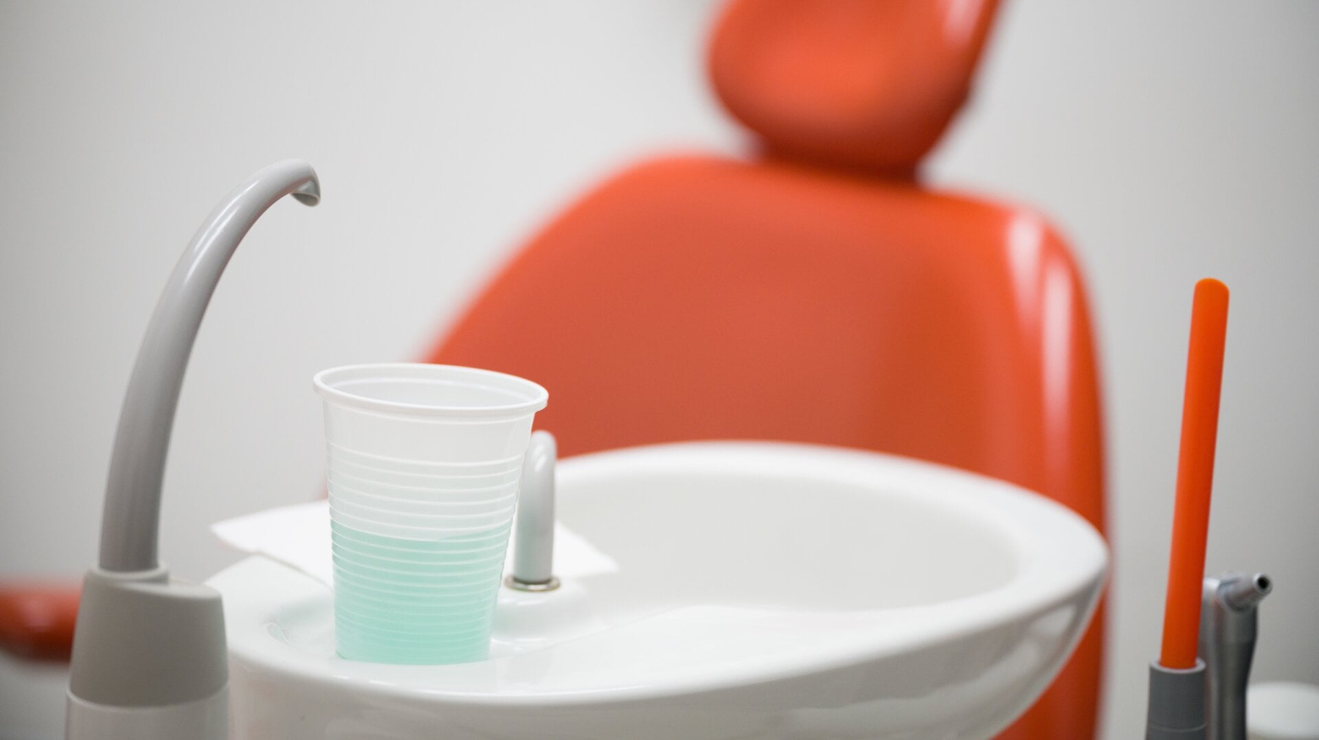 A dental examination room in London, England.