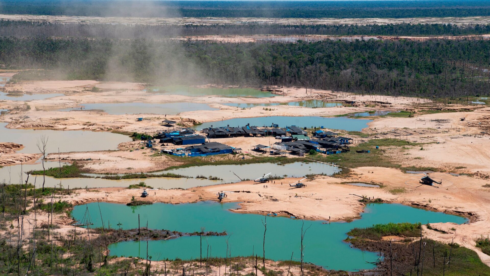 This is what illegal gold mining looked like in southeast Peru’s Madre de Dios region in 2019.