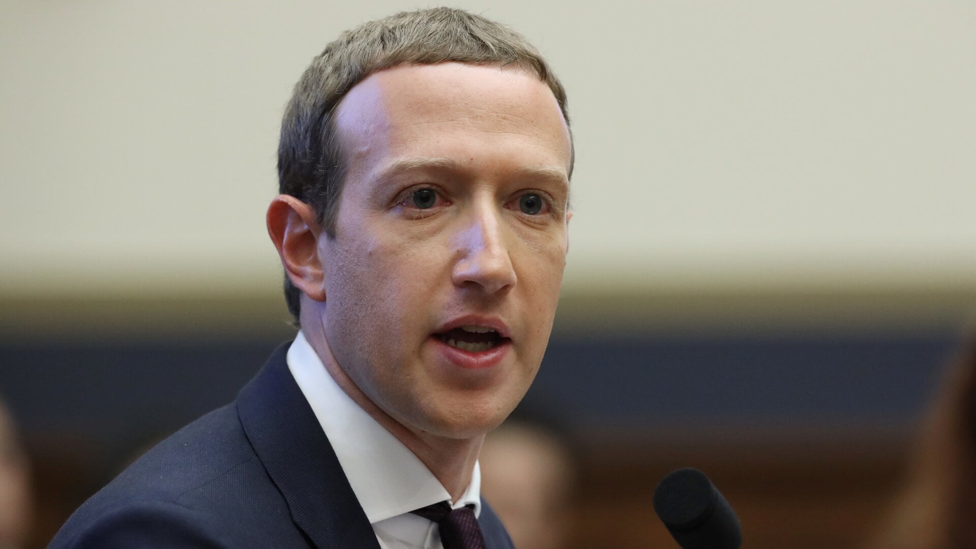 Facebook CEO Mark Zuckerberg testifies before the House Financial Services Committee on October 23, 2019, in Washington, DC about how his company will handle false and misleading information by political leaders during the 2020 campaign.