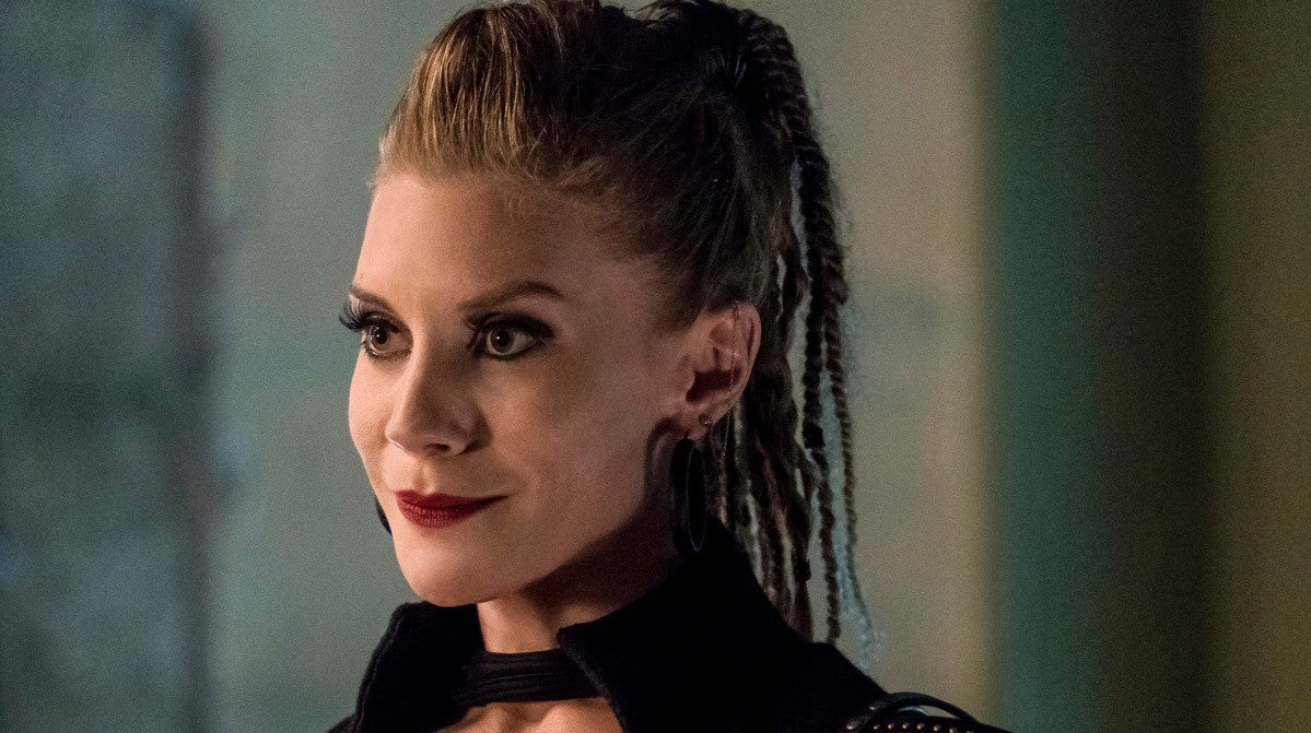 Even her lashes are extra.