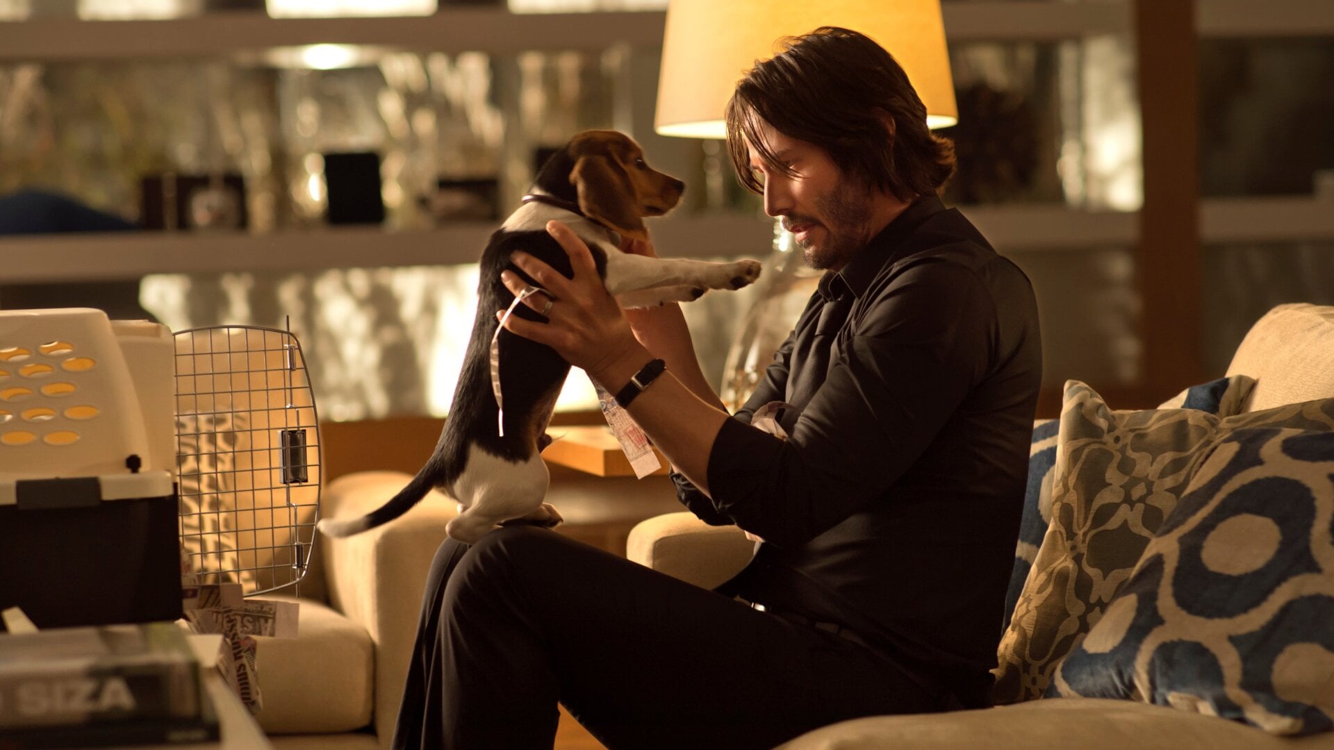 Keanu Reeves as John Wick in John Wick.
