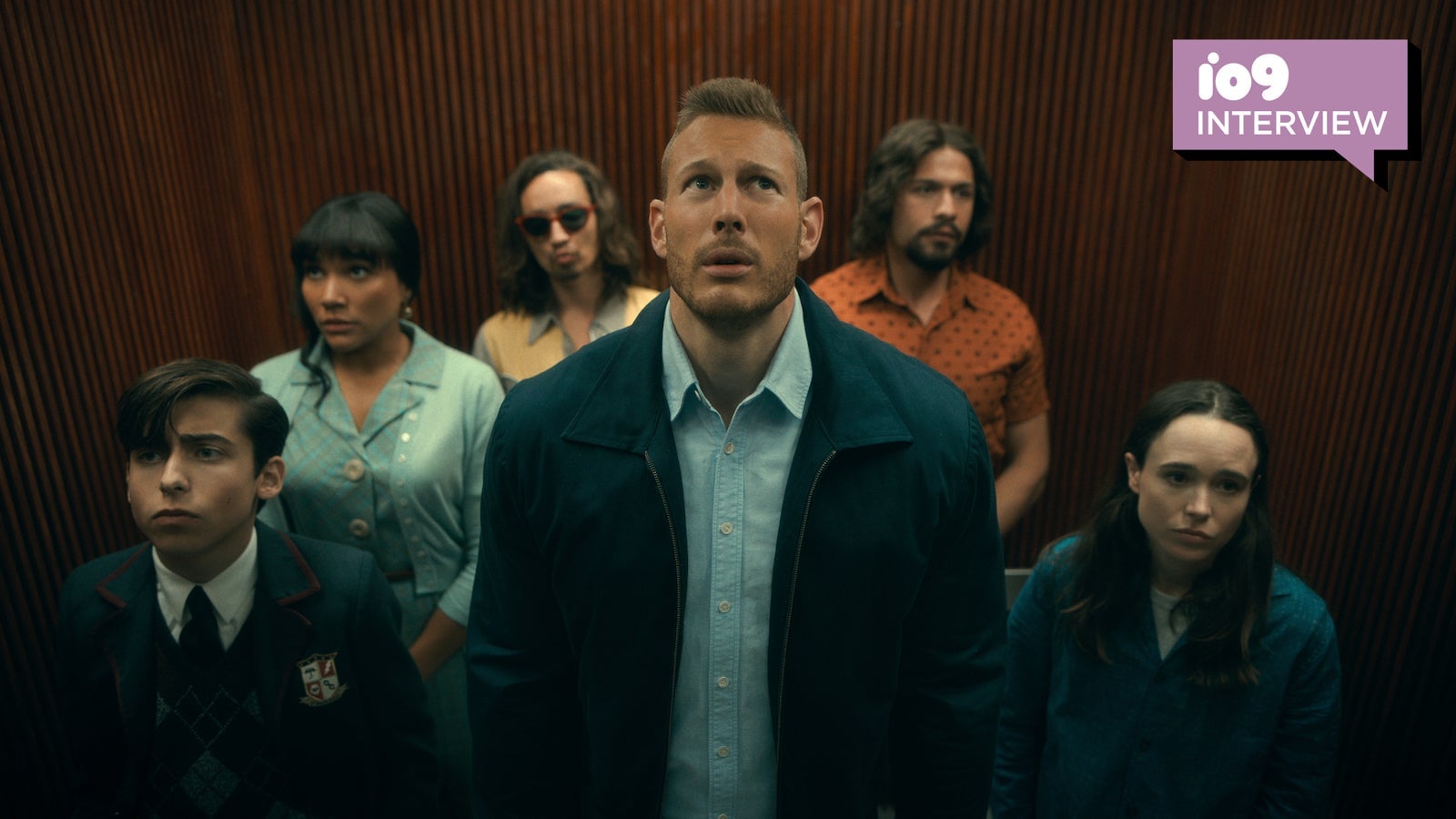 The Hargreeves siblings spending some quality time with one another in an elevator.