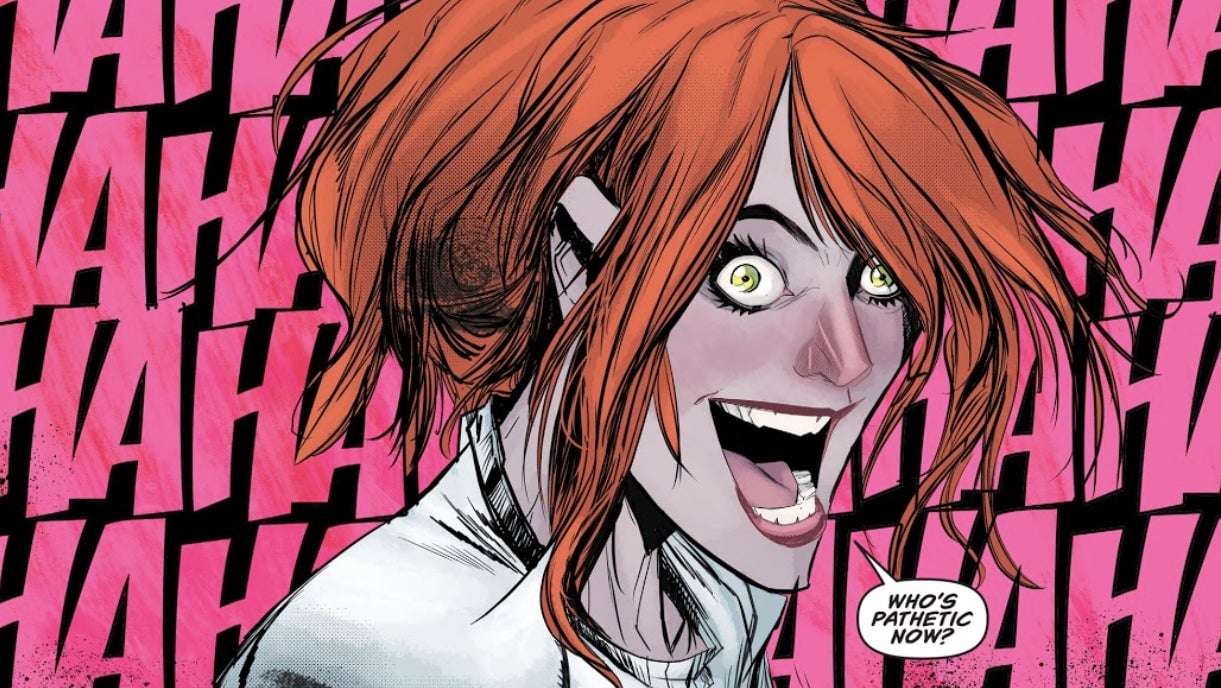 Barbara Gordon hitting the Joker where it hurts.