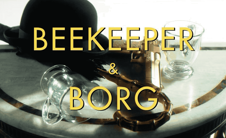 More from the opening credits of Beekeeper & Borg.