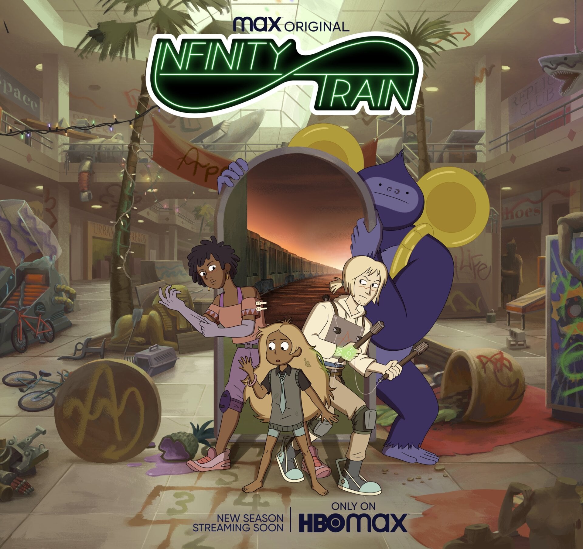 Key art from Infinity Train’s third season.