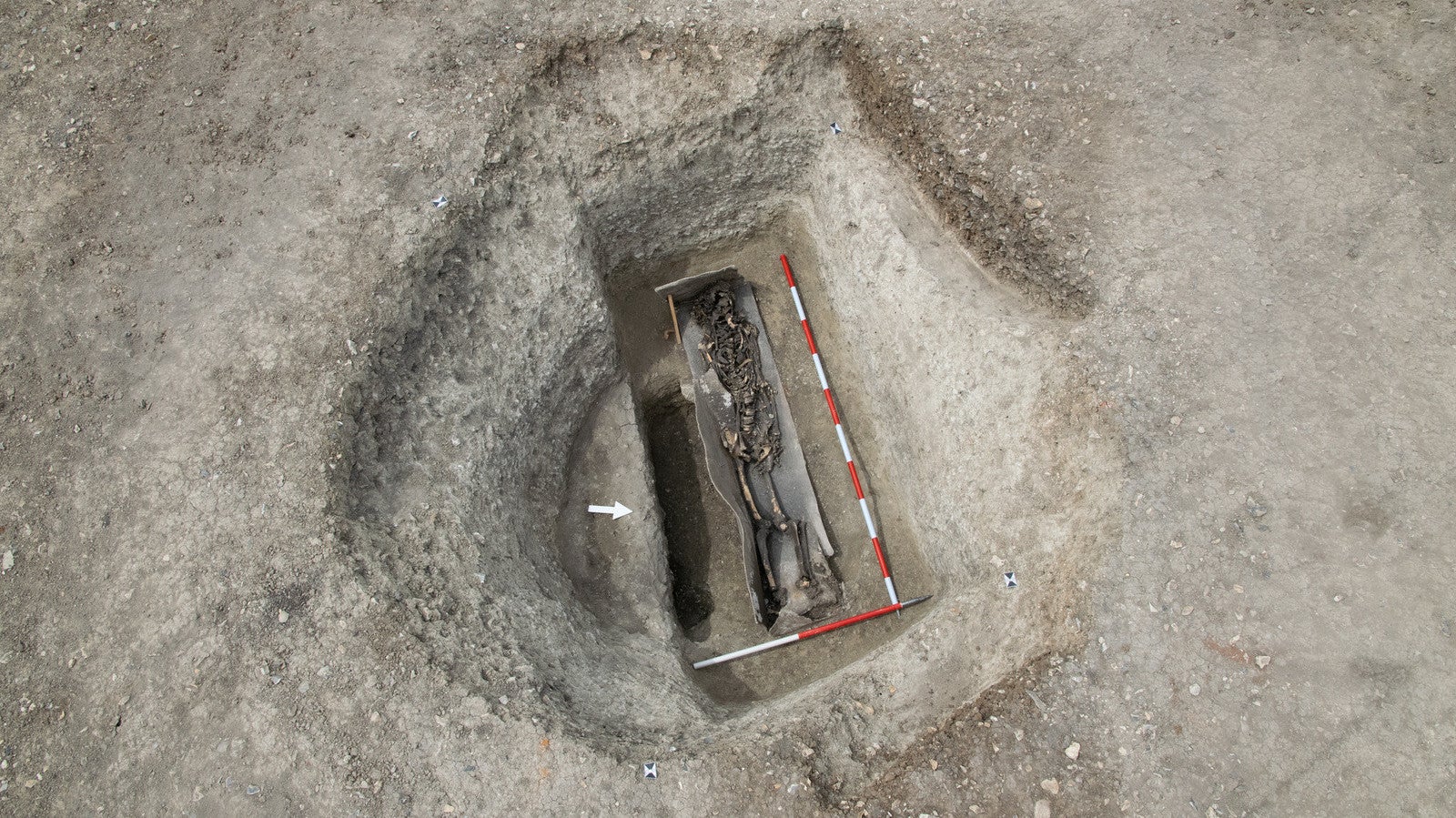 A high-status burial in a lead-lined coffin.
