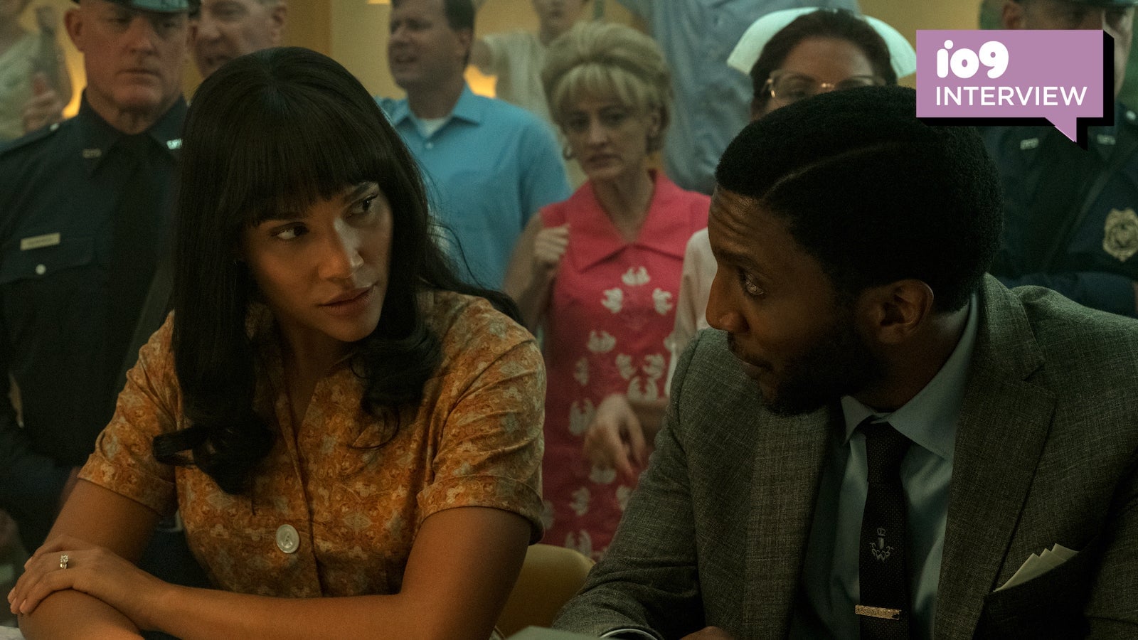 Emmy Raver-Lampman as Allison Hargreeves and Yusuf Gatewood as Raymond Chestnut.