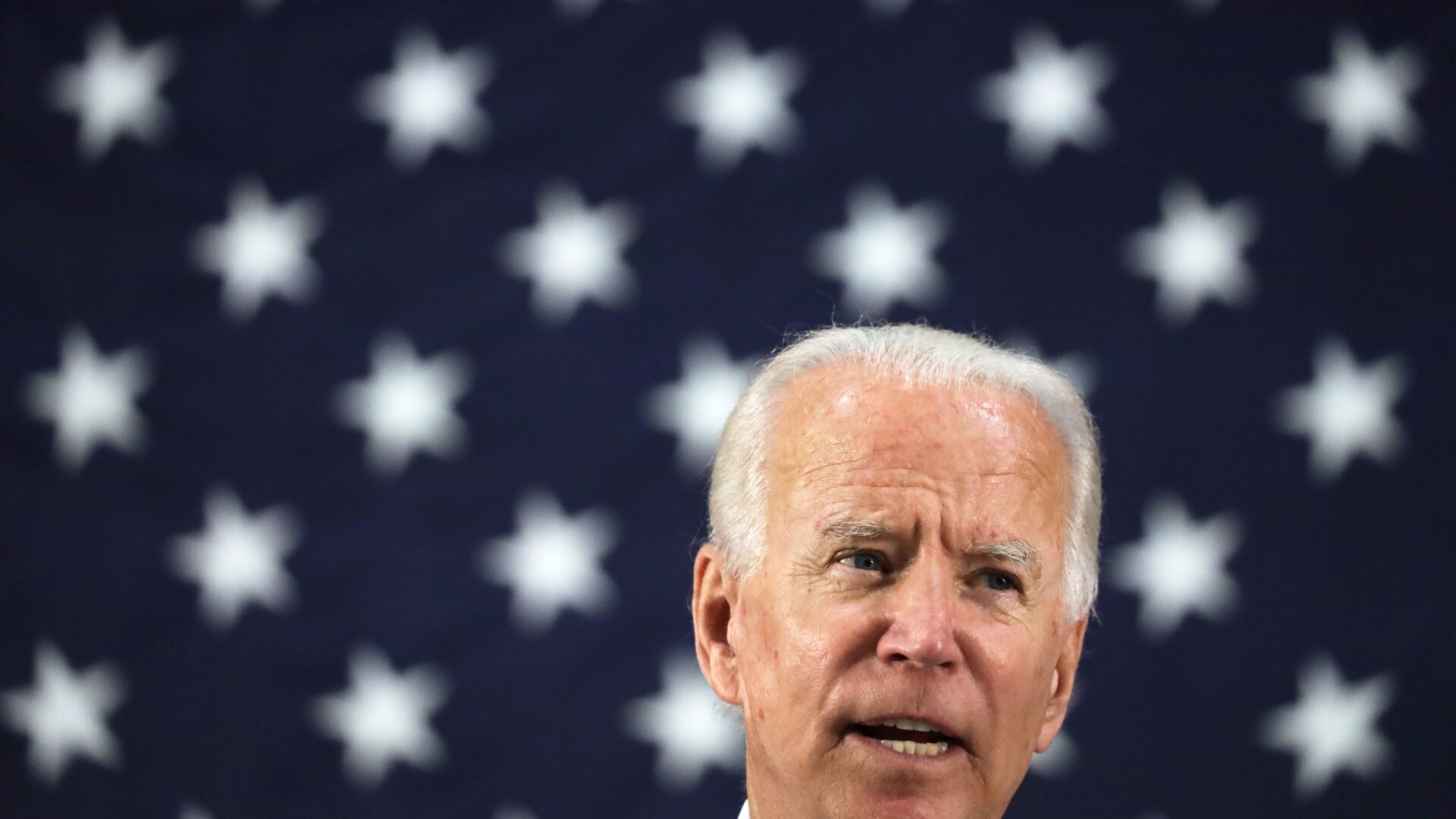 Former Vice President Joe Biden speaks during a campaign event in Delaware.