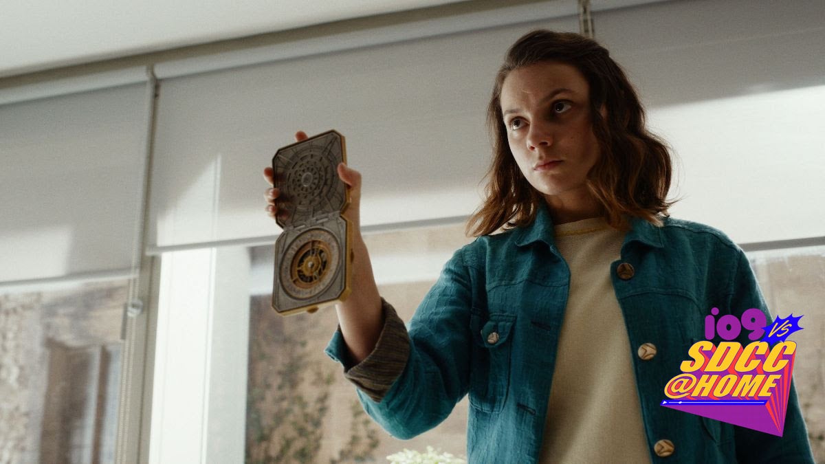 Lyra (Dafne Keen) shows the alethiometer at the center of it all.