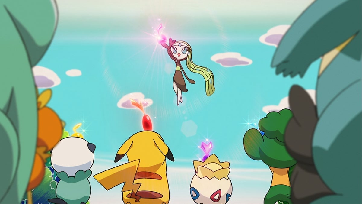 Meloetta, unleashing the Pokémon equivalent of Chromatica.