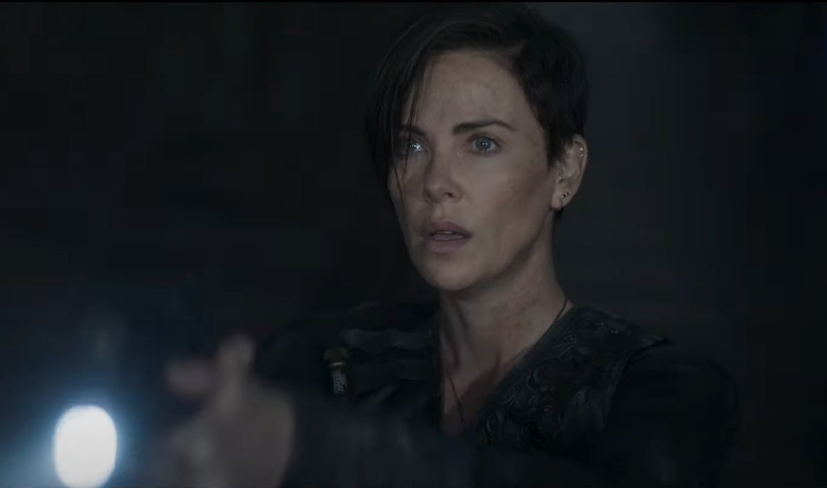 Charlize Theron in The Old Guard. 