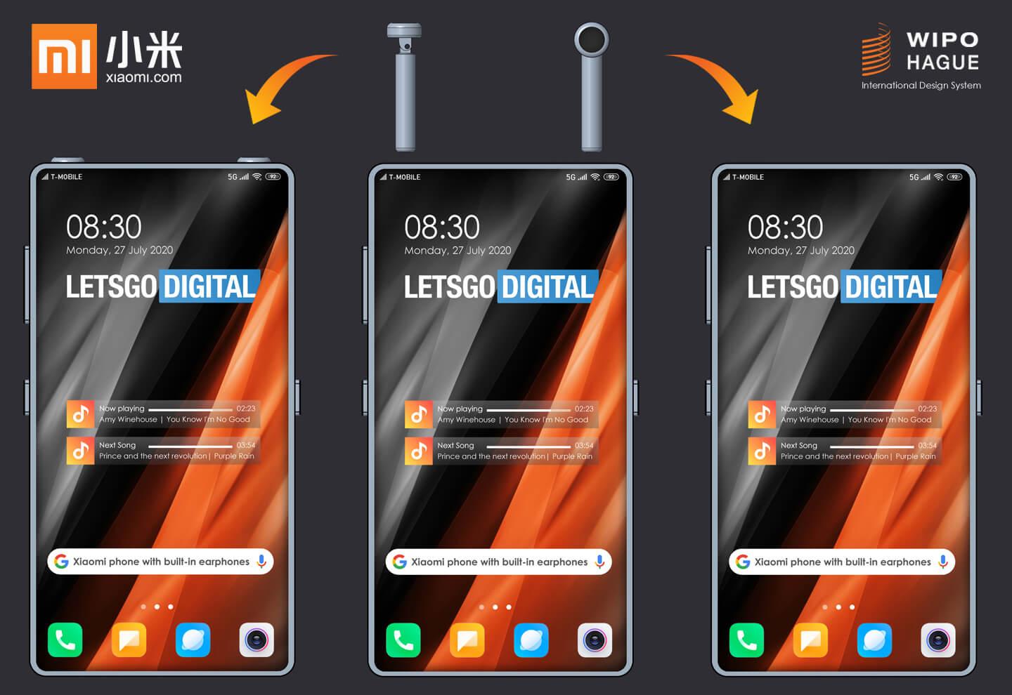 Here’s a product render created by LetsGoDigital based on a recent patent filing by Xiaomi.