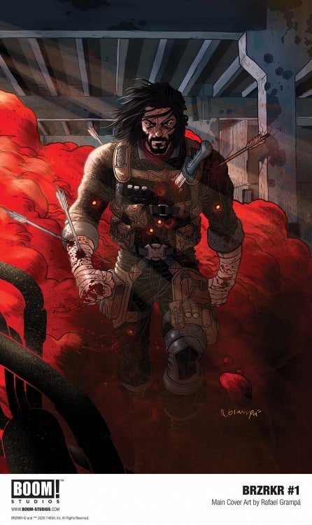 BRZRKR #1 cover art by Rafael Grampá.