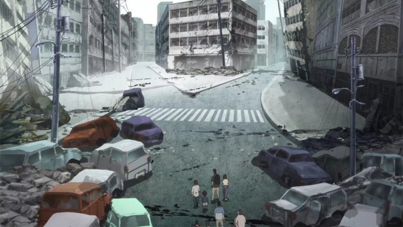 Japan Sinks saves its visual marvels for the rather bleak presentation of its disaster.