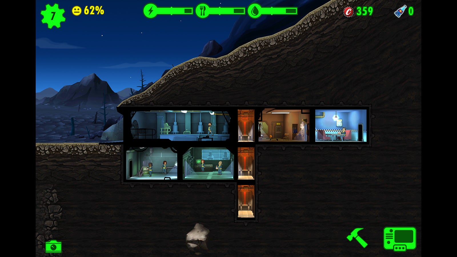 Screenshot: Fallout Shelter/Gizmodo