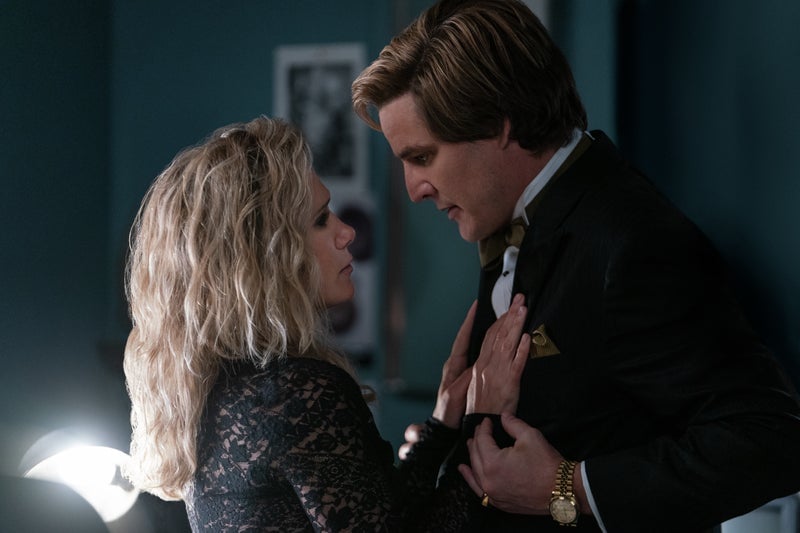 Kristen Wiig’s Barbara Ann Minerva, an unlikely friend—and unlikelier foe—for Diana to face with Pedro Pascal’s Maxwell Lord.