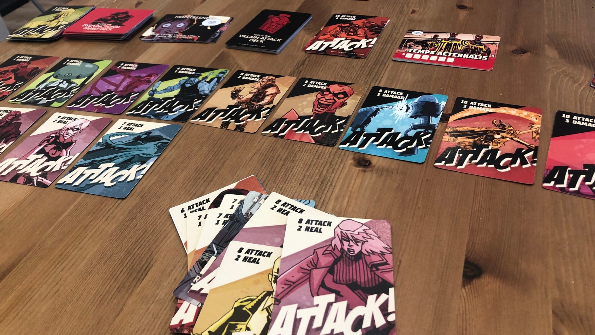 This is the precise moment where I said “fuck it,” because I’d been handed two “10 Attack” cards and was destined to die. 