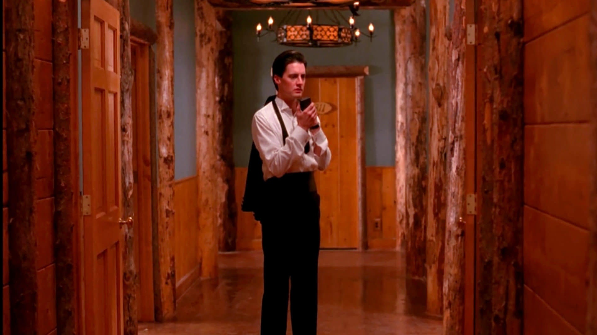 That’s one rustic hallway.