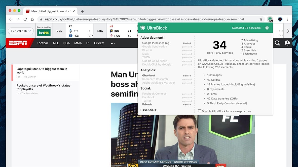 Screenshot: UItraBlock
