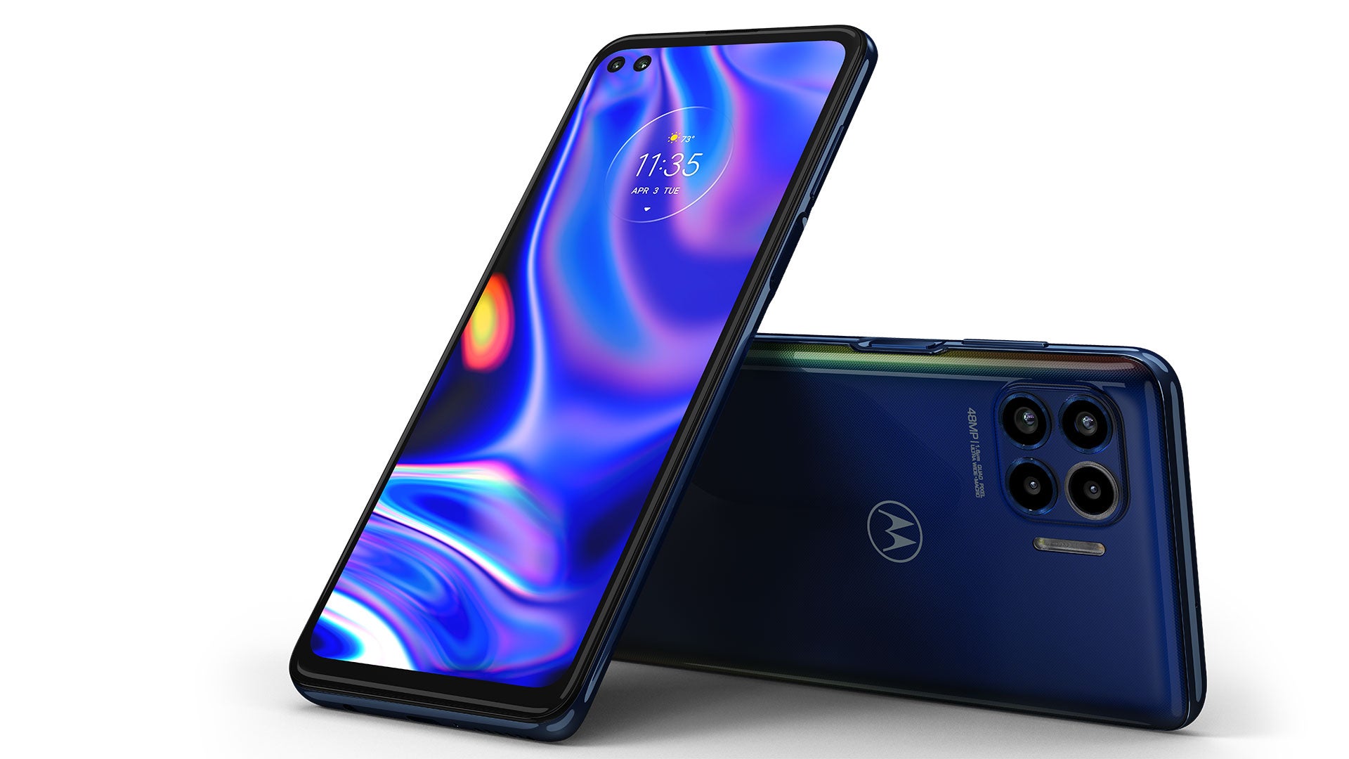 Even when it’s off, you can see the ring light built into the circular housing around the One 5G’s macro lens. 