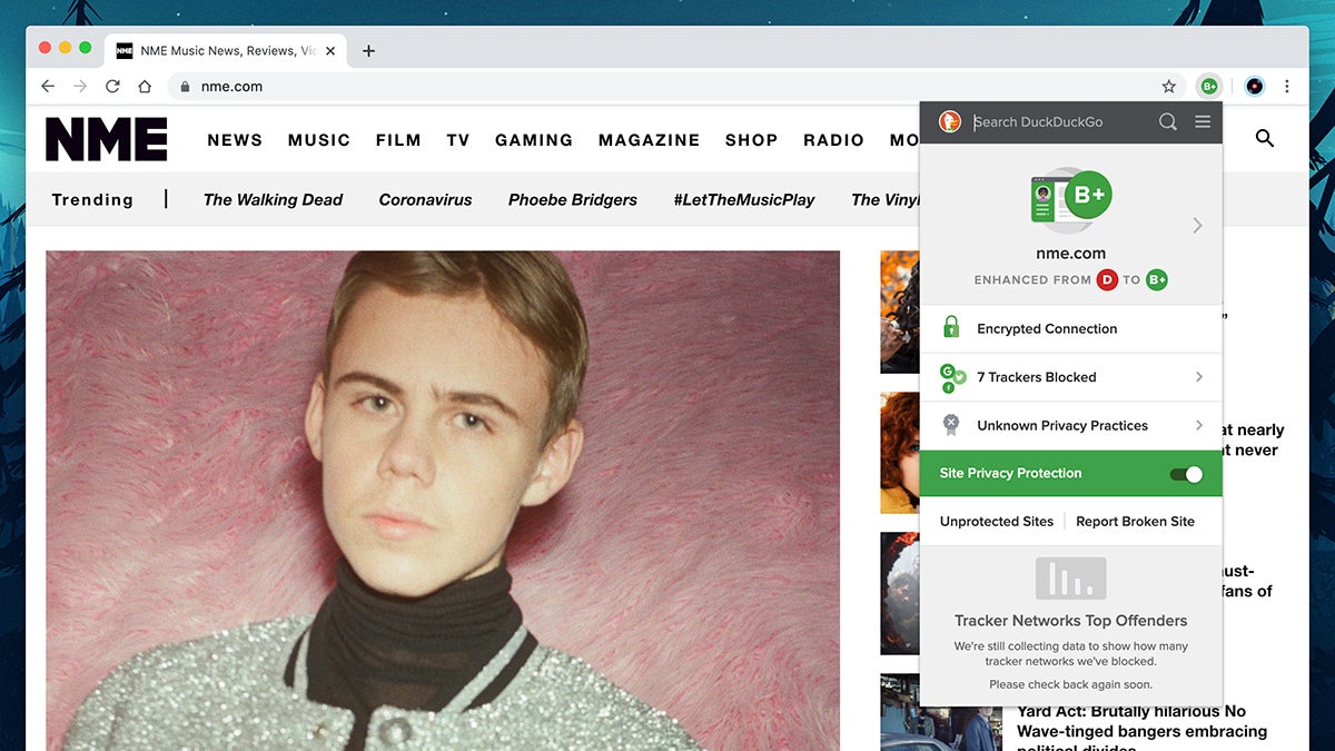Screenshot: DuckDuckGo Privacy Essentials