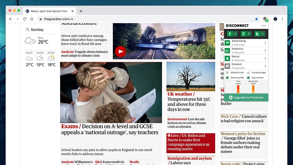 Screenshot: Disconnect