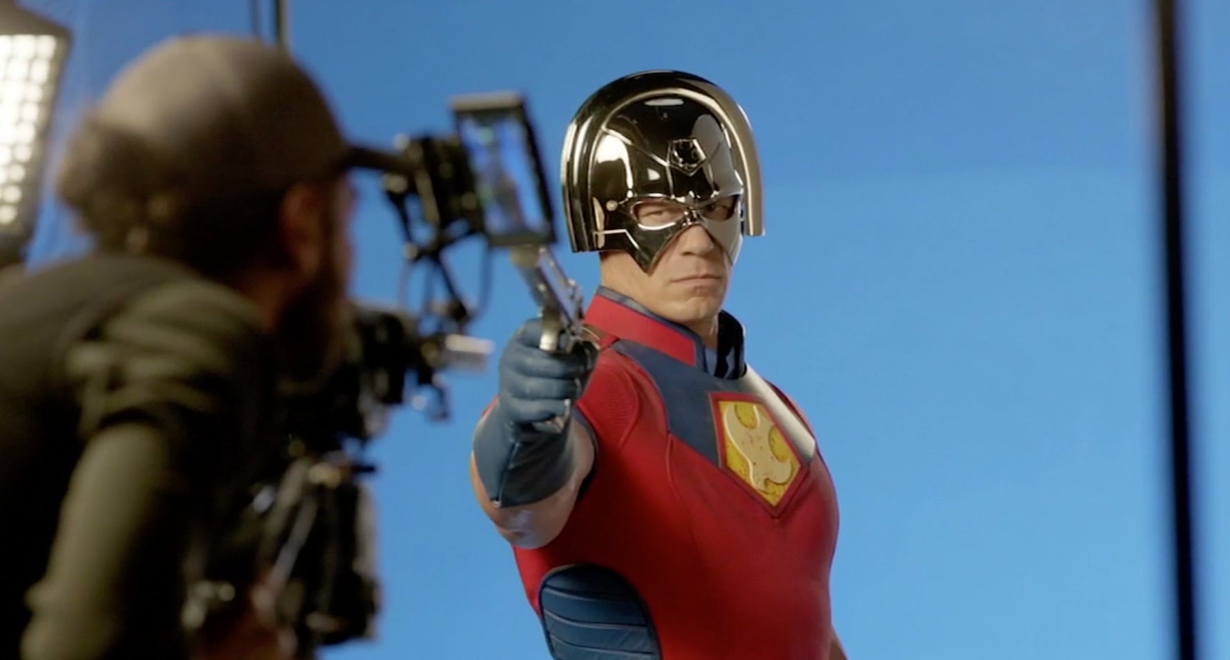 This movie is going to be crazy weird. Here’s John Cena as Peacemaker.