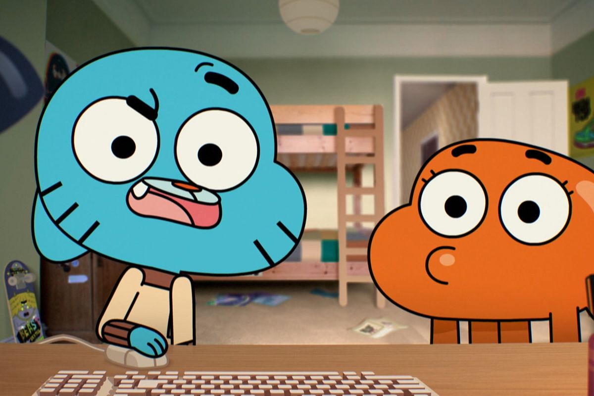 Gumball uses the internet, just like us!