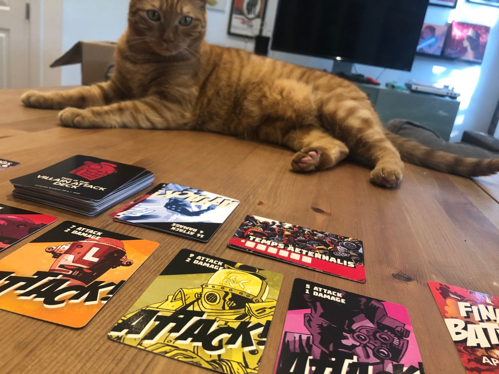 My cat joined me for a bit, if only to judge me for my strategy.