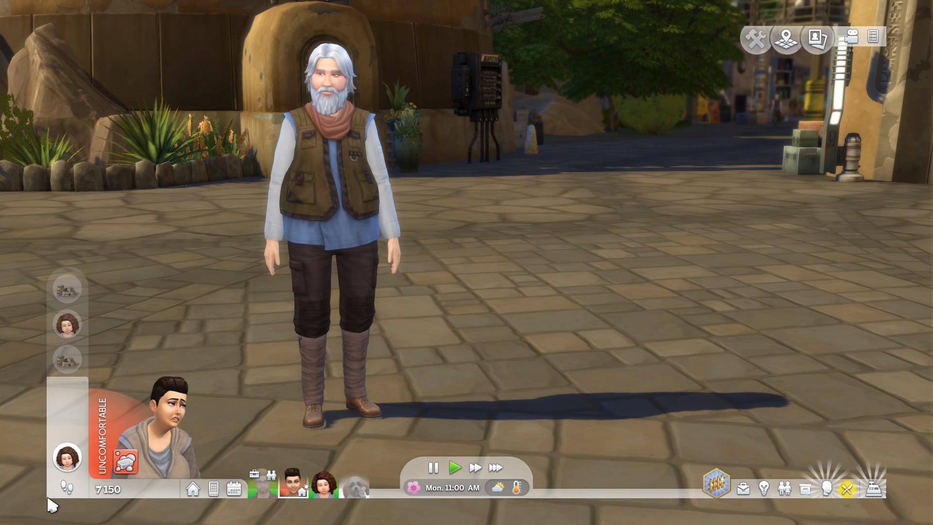 Scrapbook Memories: This is the first and last time I saw Santa at Galaxy’s Edge. 