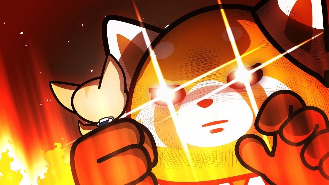 Retsuko taking Fenneko’s life into her hands.