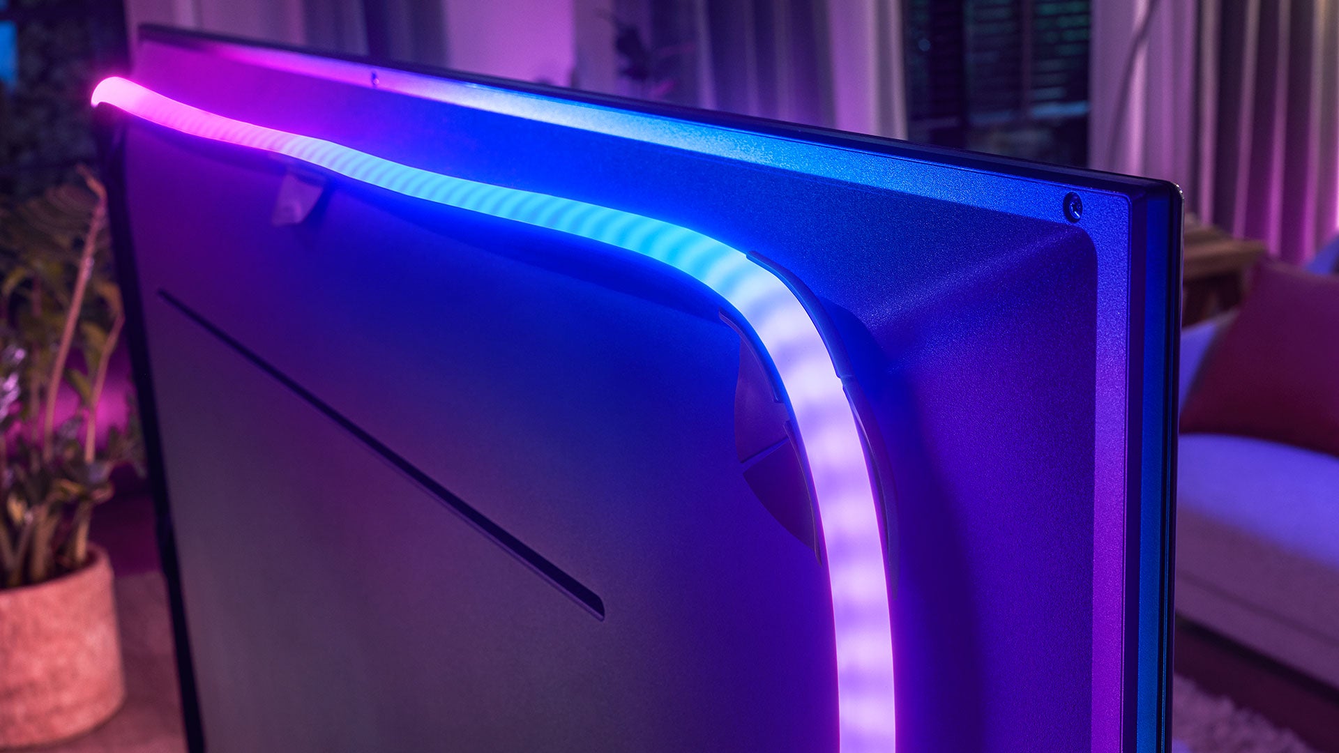 The Play Gradient will come with adhesive mounts to help buyers install the lightstrip on the back of their TVs. 