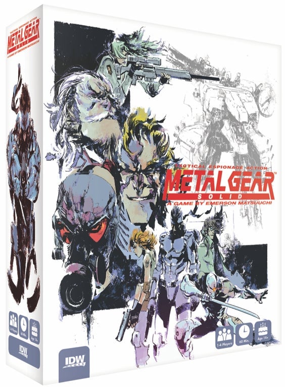 The box cover art for Metal Gear Solid: The Board Game.