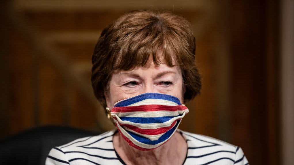 Sen. Susan Collins on Capitol Hill on July 21, 2020.