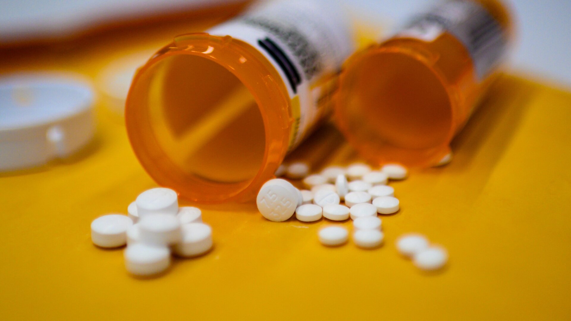 Tablets of the opioid painkiller oxycodone.