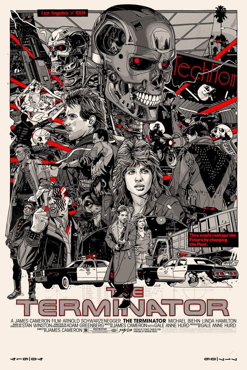 The Terminator by Tyler Stout, variant edition.