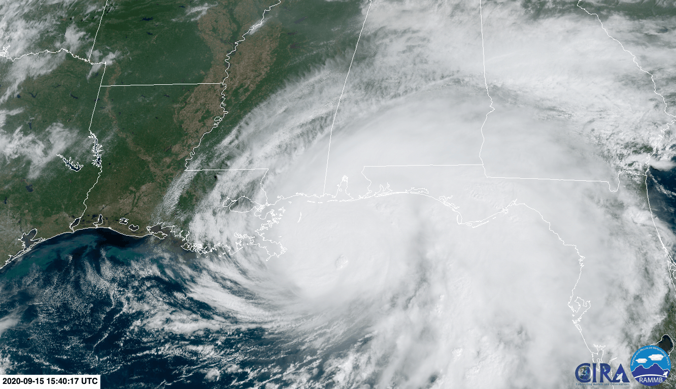 Hurricane Sally approaching the Gulf Coast
