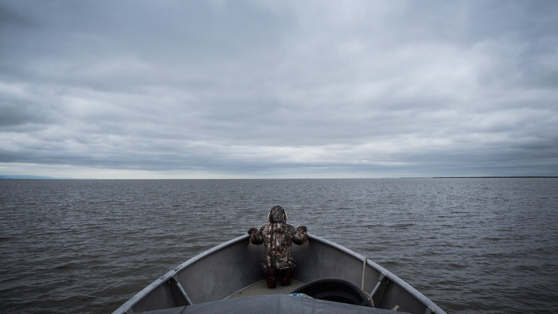 Sailing on the Bering Sea.