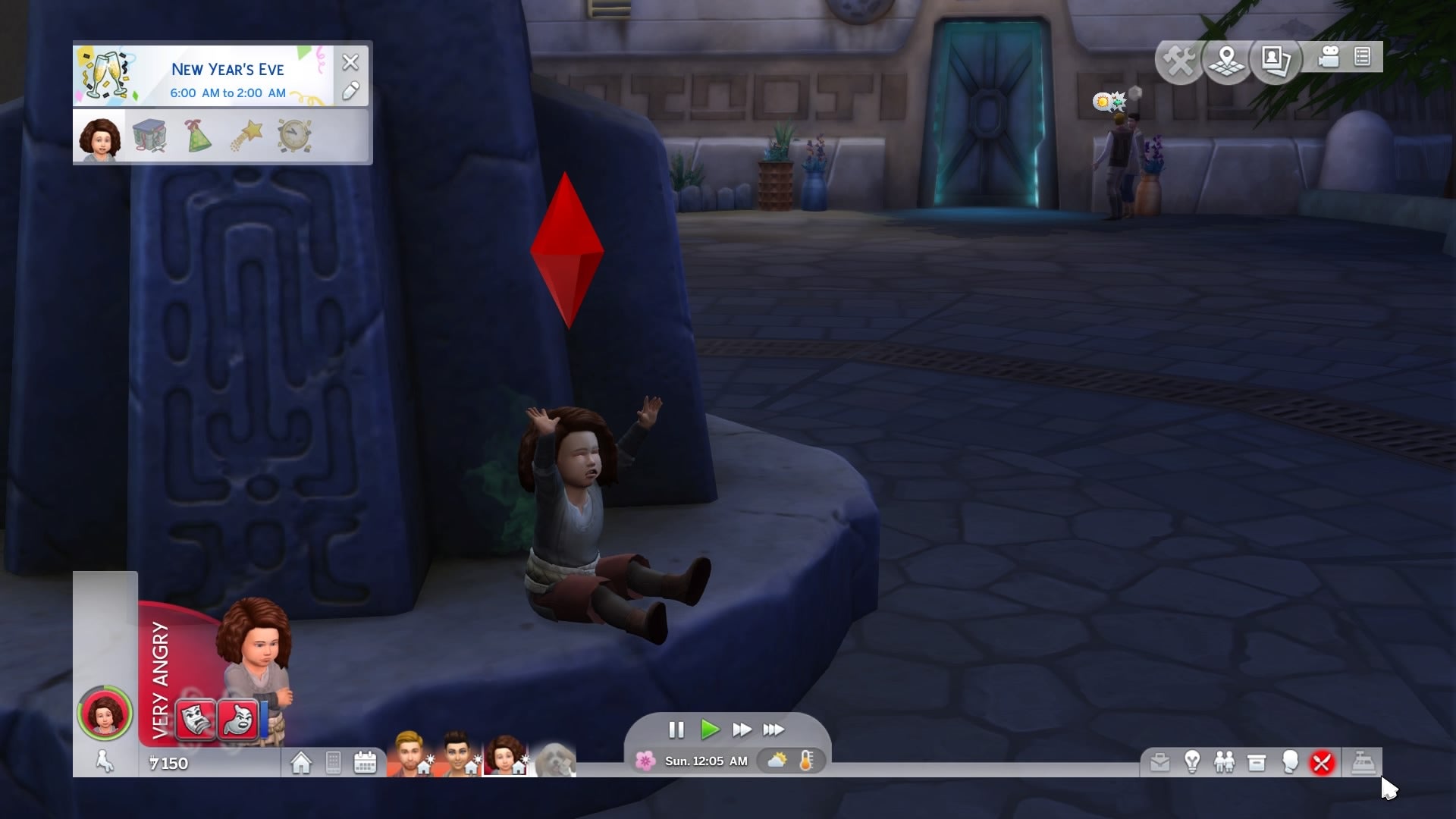 Scrapbook Memories: You might think we’re neglecting Geena but don’t worry, we’re in the back talking about the weather. 