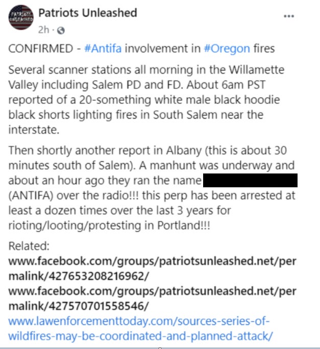 Screenshot: Facebook