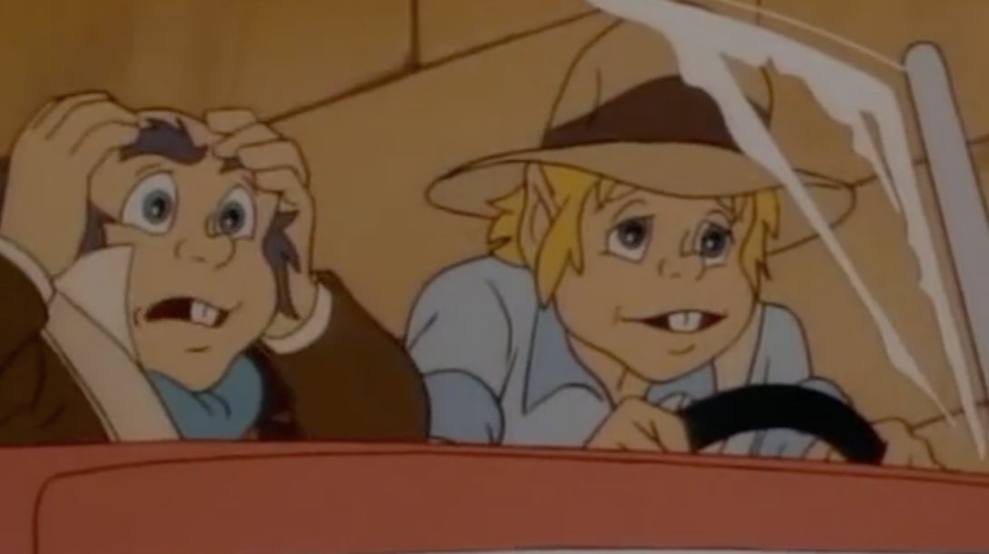 The drunk Dinky takes on Grandpa on a dangerous joyride.