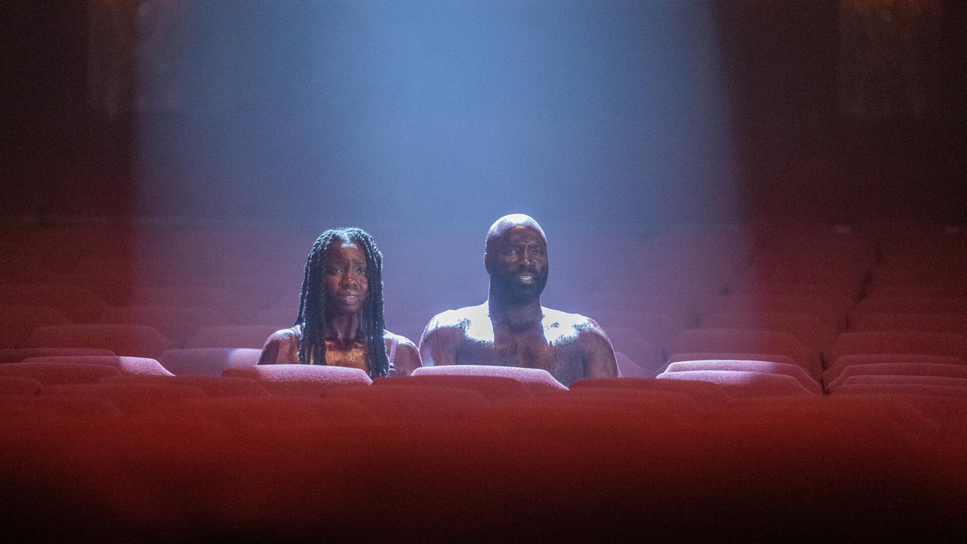 A grieving couple (Adepero Oduye and Mike Colter) see the light in “Newark, NJ”